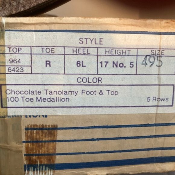 VINTAGE TONY LAMA COWBOY BOOTS mens 9.5 Excellent - Picture 3 of 15